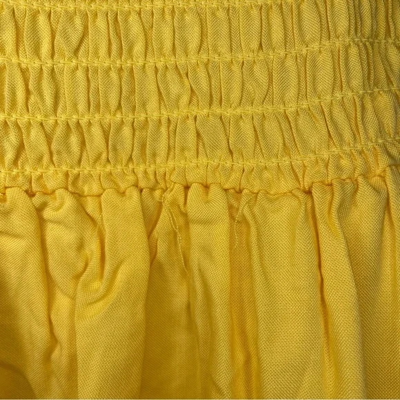 NWT Ascot & Hart Yellow Stretch And Flutter Skirt SMALL - Picture 3 of 7